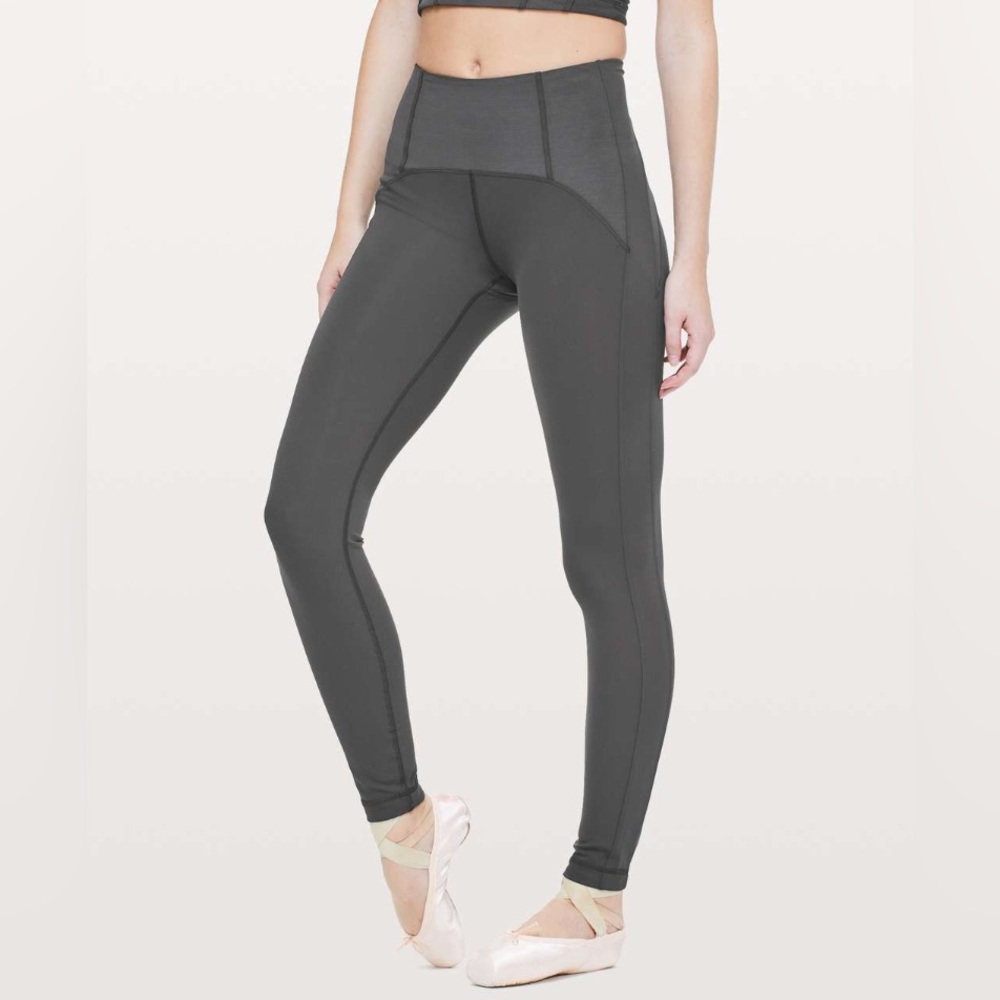 Lululemon Principal Dancer Corsetry Tight - Stone Grey Size 4